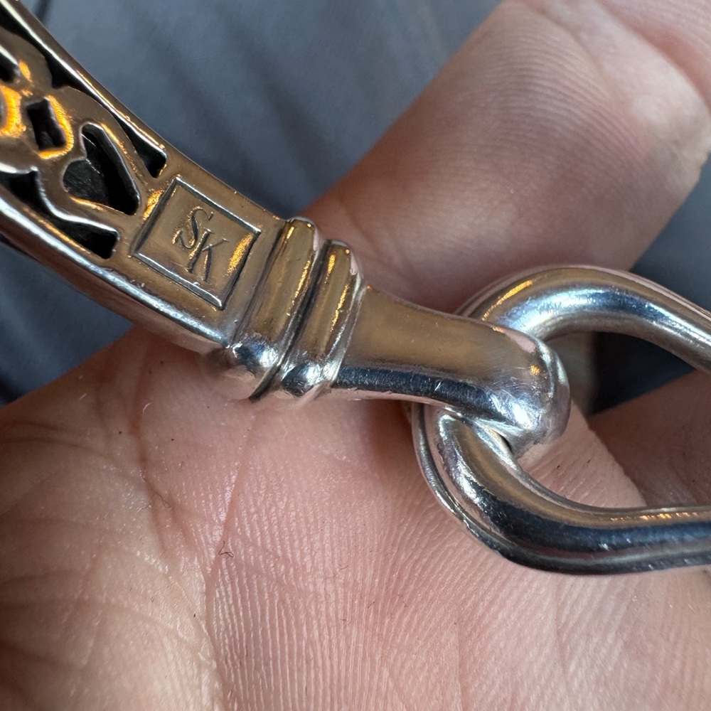 Scott Kay Silver Chain Link Bracelet - Picture 7 of 10